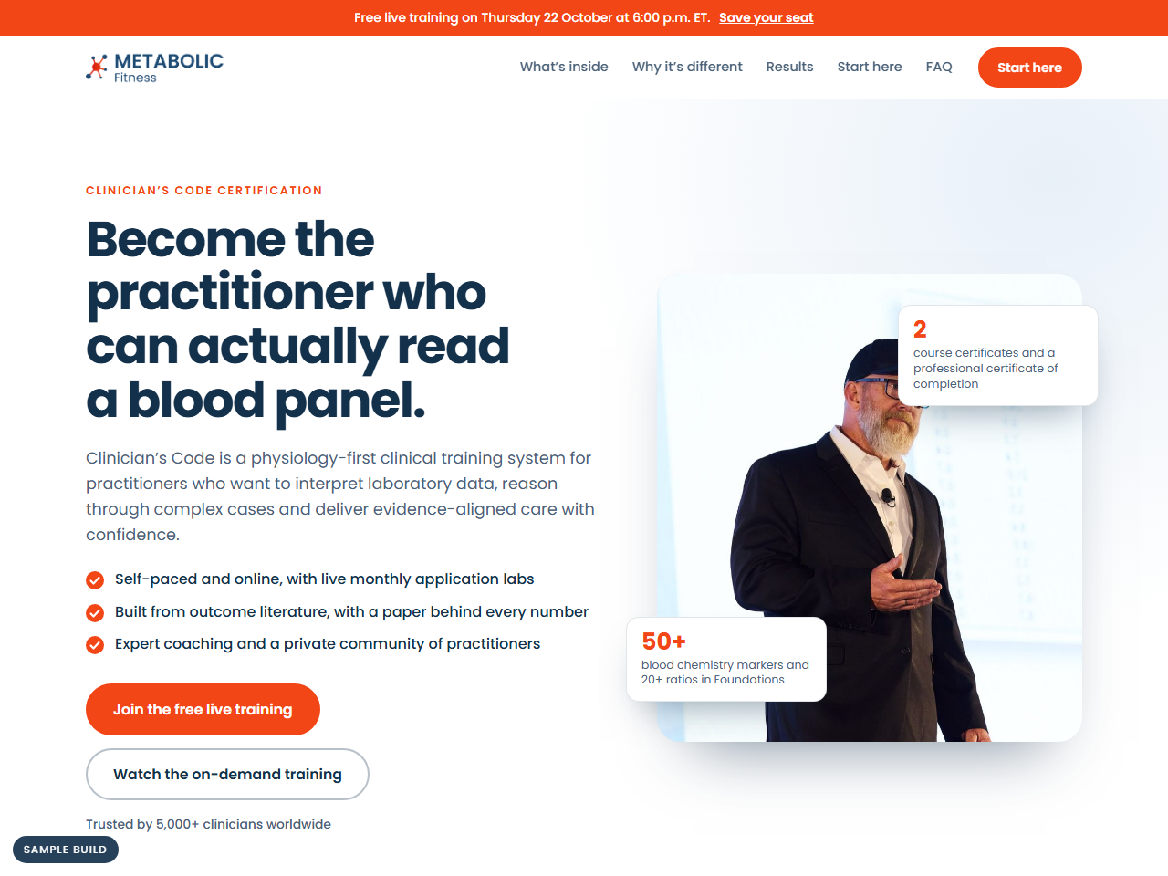 Certification page preview