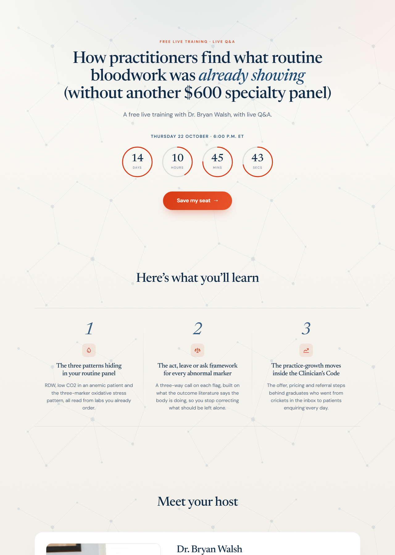 Registration page preview